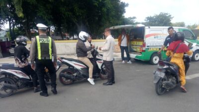 Gelar Operasi Gabungan, Satlantas Polres Sampang Harap Masyarakat Taat Pajak