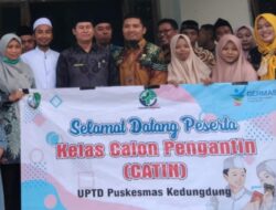 Kerja sama Dengan KUA, Puskesmas Kedungdung Sosialisasi Kelas Catin Guna Cegah Stunting