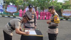 Polres Sampang Gelar Sertijab PJU dan Tiga Kapolsek Jajaran